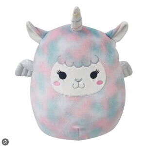 Kelleytoy Squishmallow Winona the Llama Pegacorn is a 16'' Tie Dye Stuffed Plush